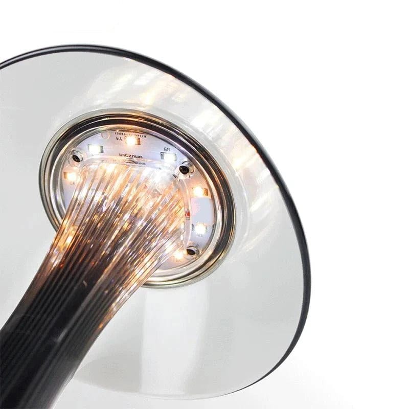 Elegant krystallys bordlampe | Trådløs og genopladelig