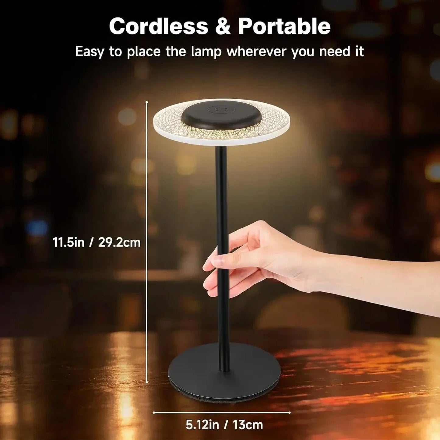 Smart RGB Bordlampe med Justerbar Farve og Lysstyrke