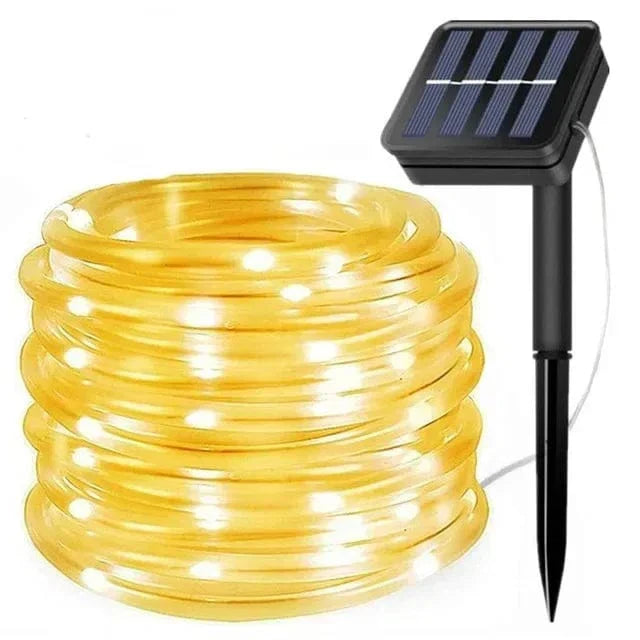 Solardrevet Lyskæde Udendørs - 300 LED & 8 Lysindstillinger