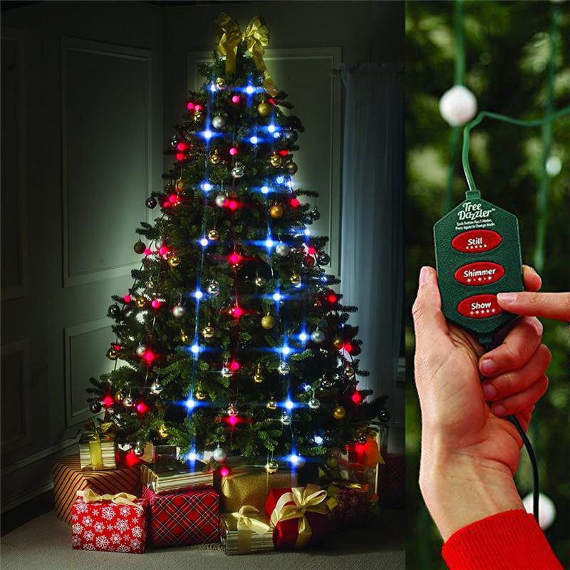 LED Juletræslys med Fjernbetjening - Nem Installation