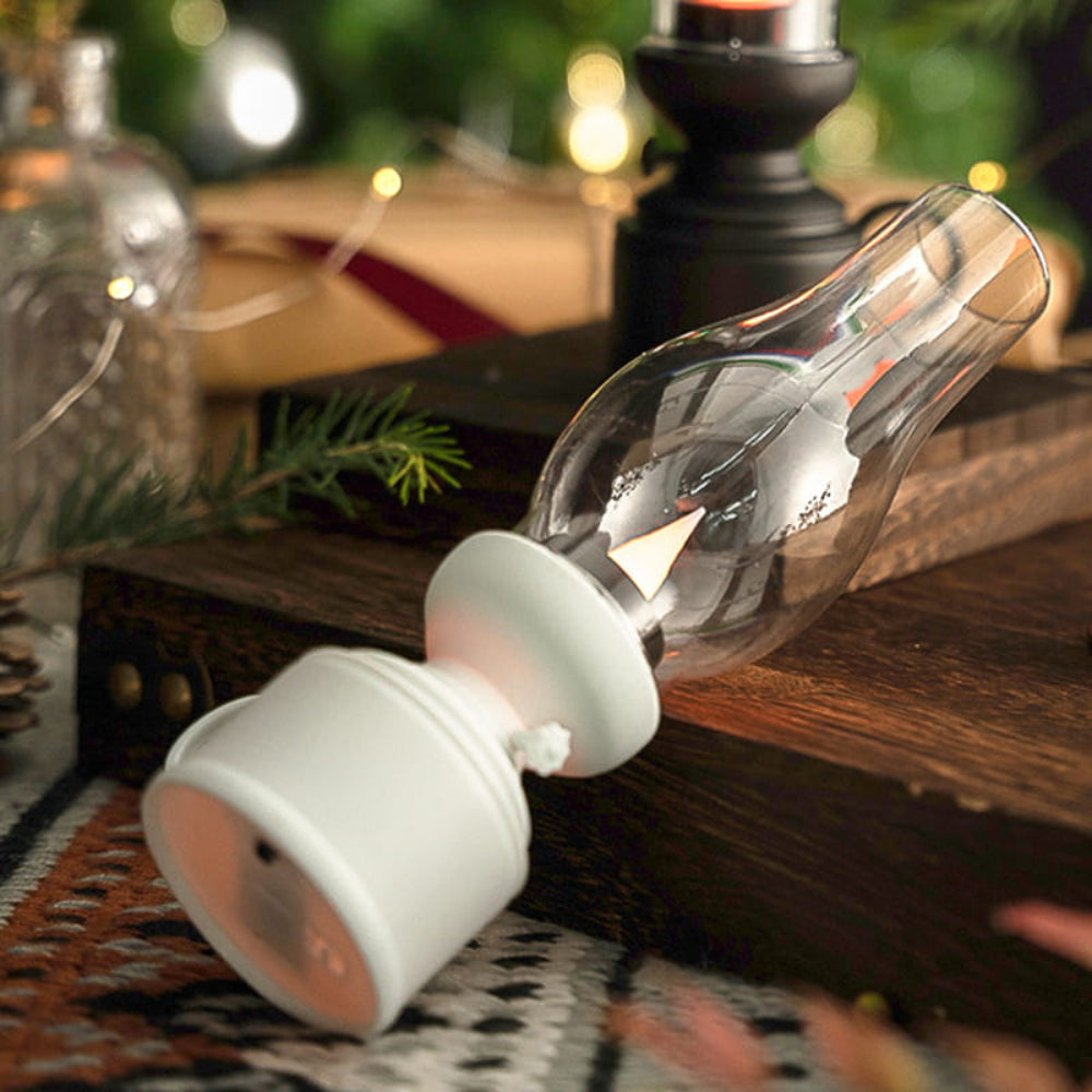 Vintage LED Lyslampe – Stemningsfuld og Sikker Belysning