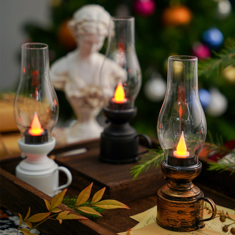 Vintage LED Bordlampe – Skab Hygge og Nostalgisk Stemning