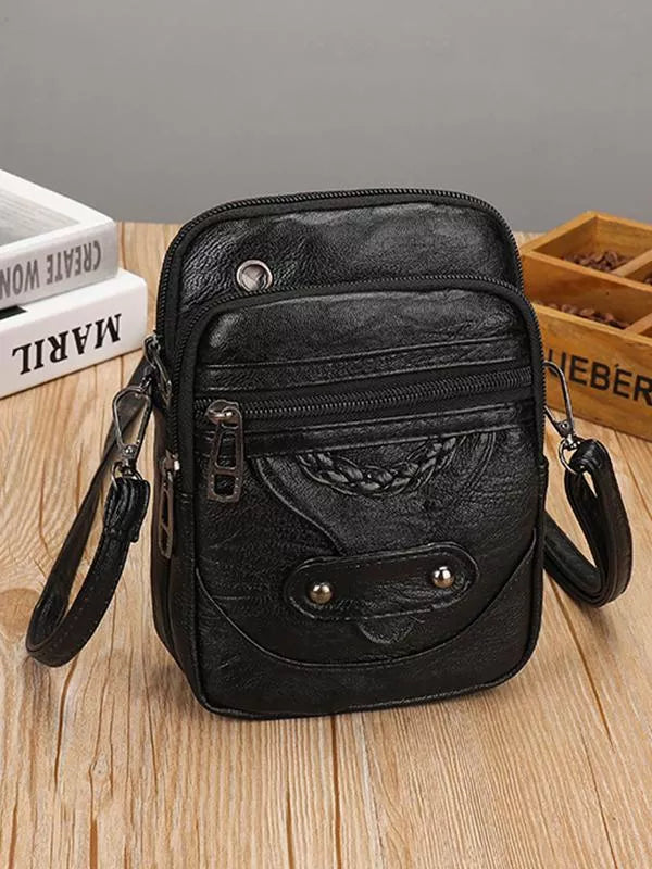 Elegant Vintage Skuldertaske i Kvalitetslæder