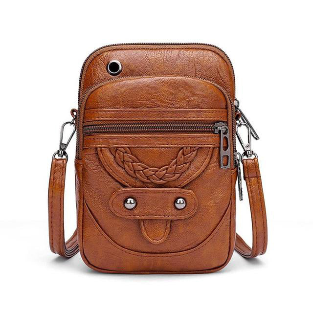 Elegant Vintage Skuldertaske i Kvalitetslæder