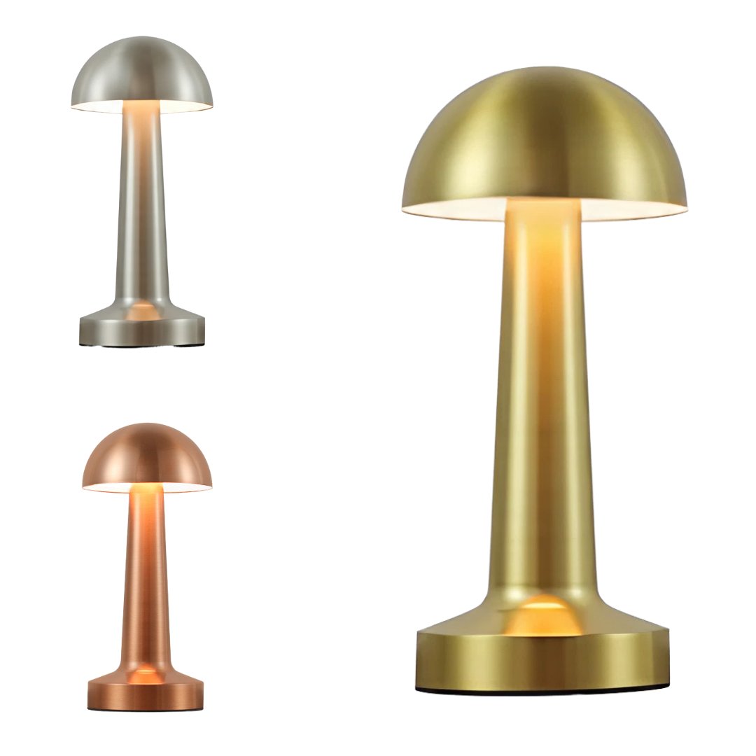 Stilfuld LED-bordlampe med lang batterilevetid & touch-dæmper