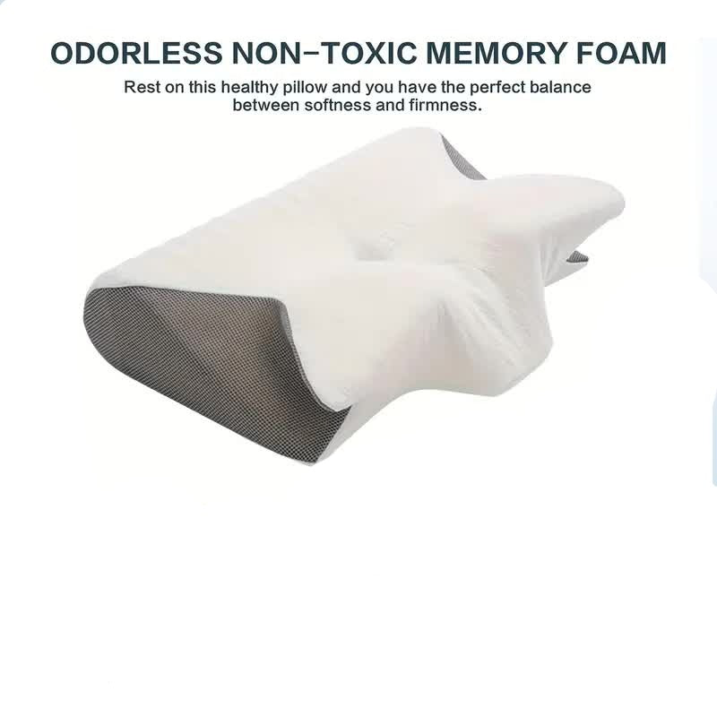 Ergonomisk Memory Foam Kudde - Optimal Nack- och Ryggstöd