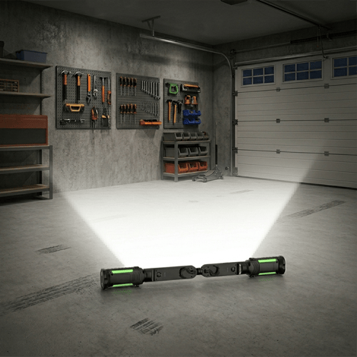 Genopladelig LED Inspektionslampe med Magnetfod – Arbejdslys til Bil og Garage