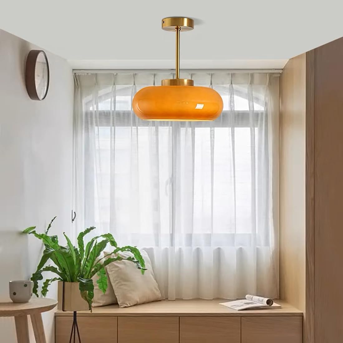 Vintage Glaspendel Loftslampe - Skab Hygge med Stil