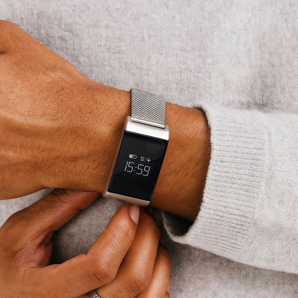 Vandtæt Smart Fitness Ur med Pulsmåler og Søvntracker