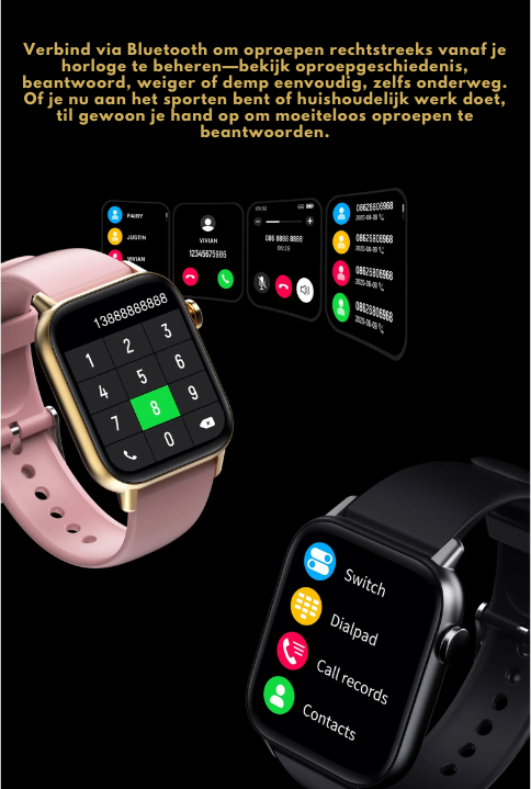 Hälsovakt Smartwatch - Elegant och Vattentät