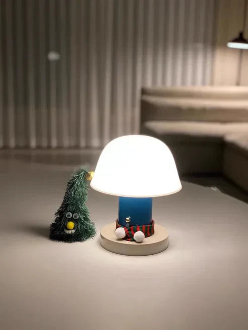 Elegant Svampeformet Bordlampe med Justerbar LED-lys