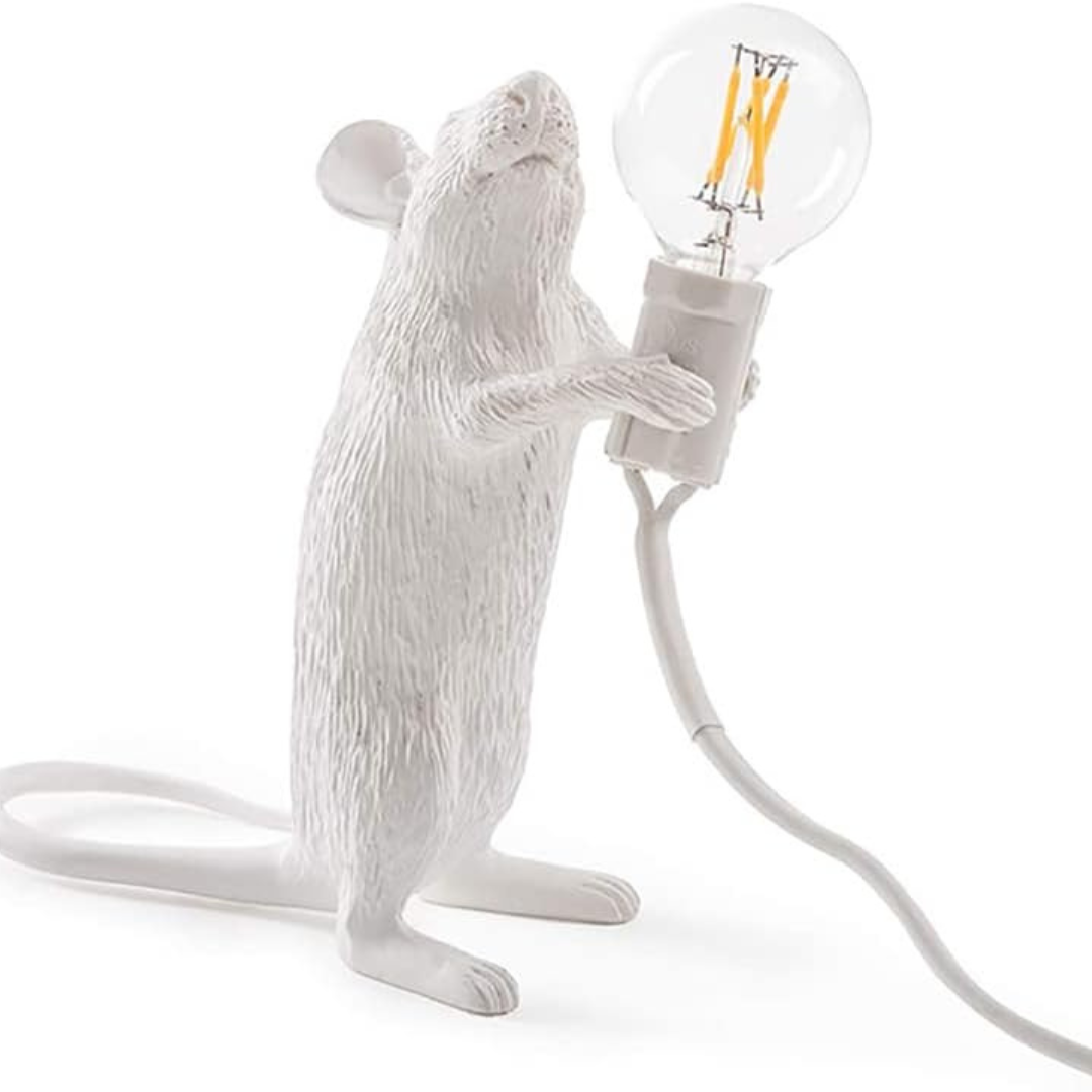 Charmerende LED Mus Bordlampe med Blødt, Varmt Lys