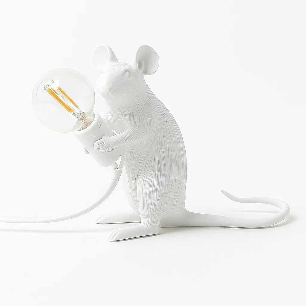 Charmerende LED Mus Bordlampe med Blødt, Varmt Lys