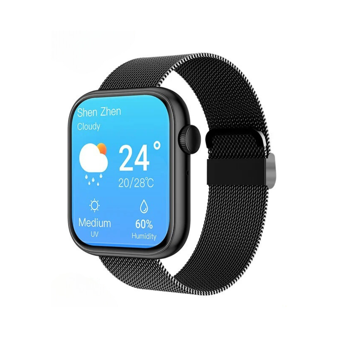 Smartwatch med Trådløs Opladning og Sundhedsovervågning