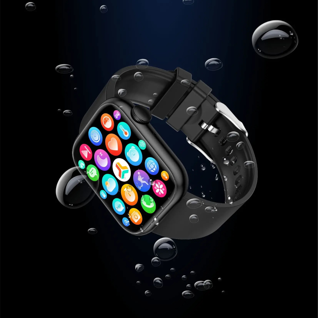 Smartwatch med Trådløs Opladning og Sundhedsovervågning