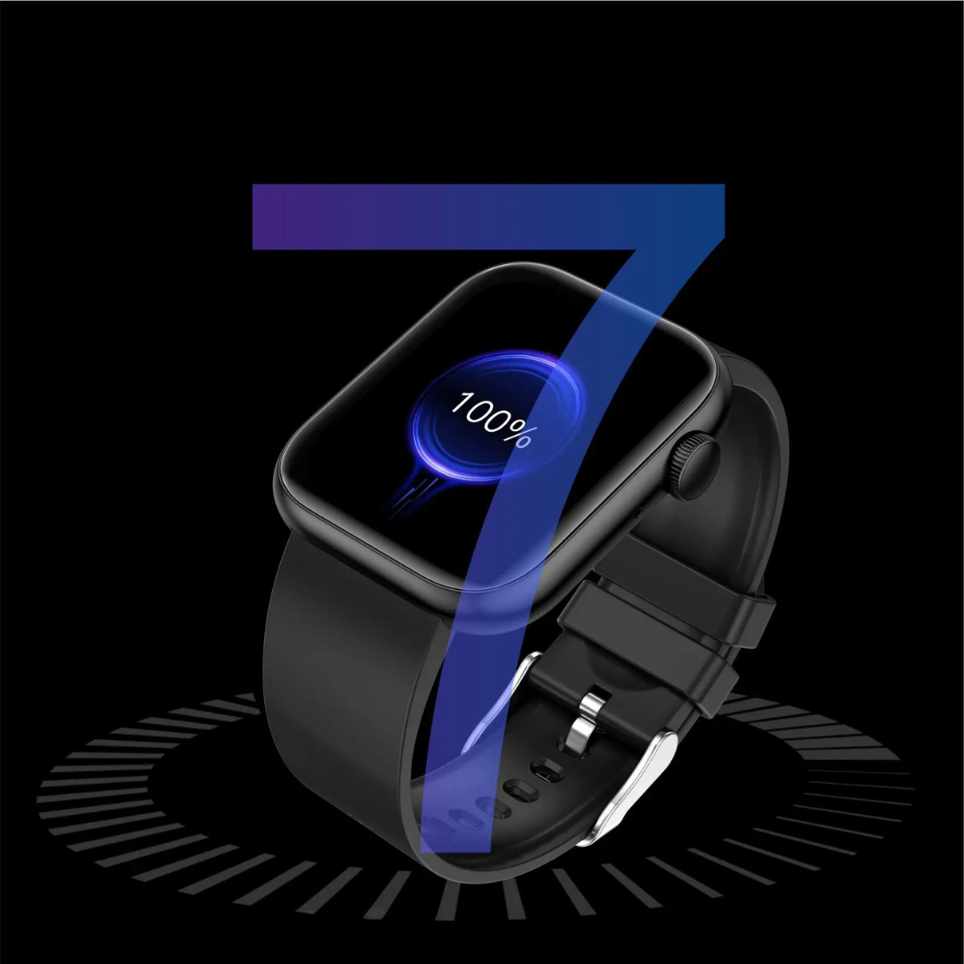 Smartwatch med Trådløs Opladning og Sundhedsovervågning
