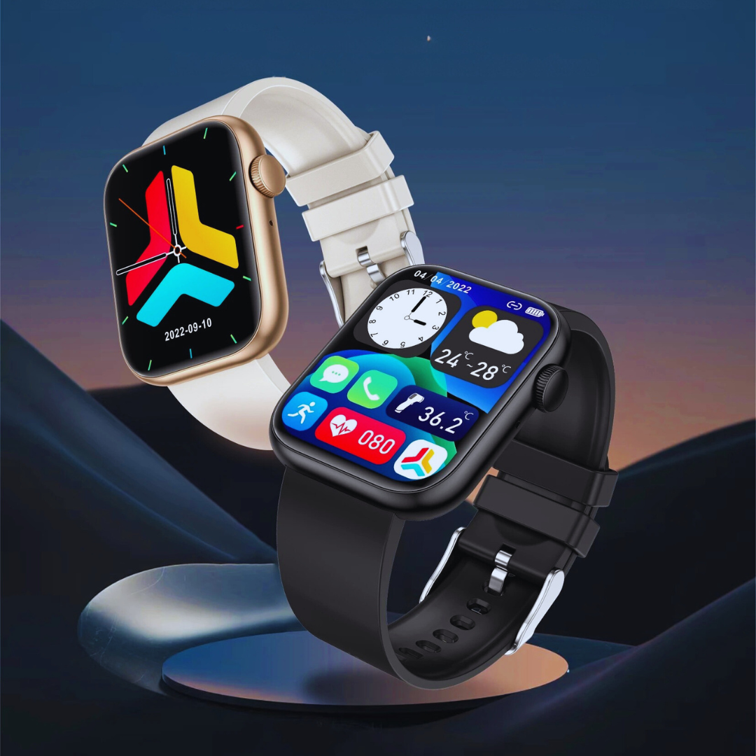 Smartwatch med Trådløs Opladning og Sundhedsovervågning