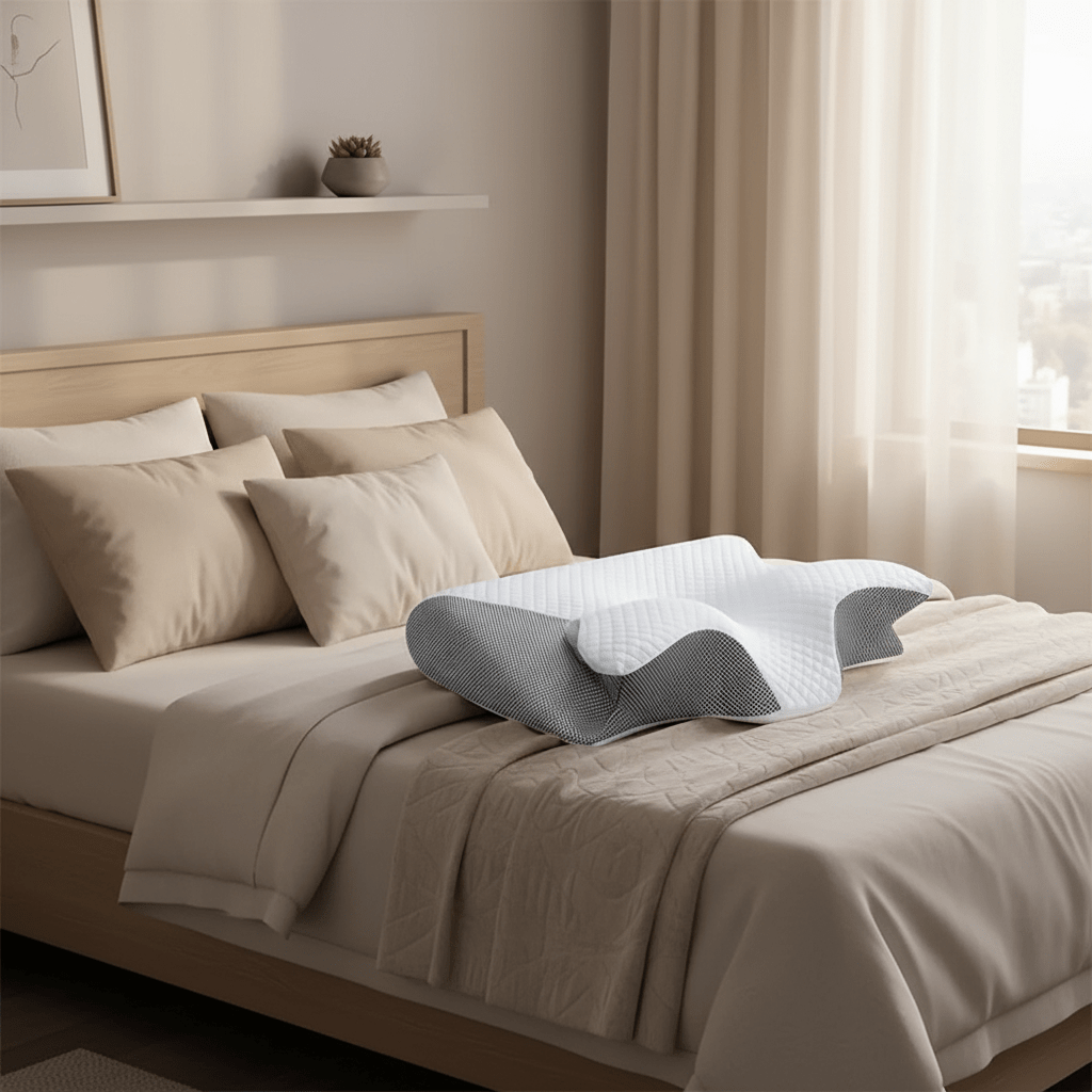 Ergonomisk Nackkudde i Memory Foam för Bättre Sömn