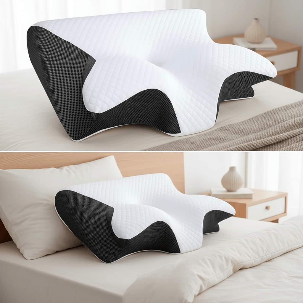 Ergonomisk Nackkudde i Memory Foam för Bättre Sömn
