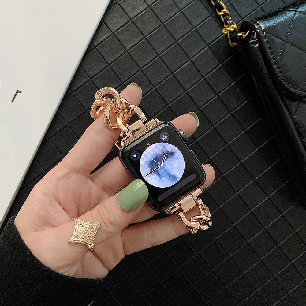 Moderne rustfrit stål armbånd til Apple Watch til kvinder