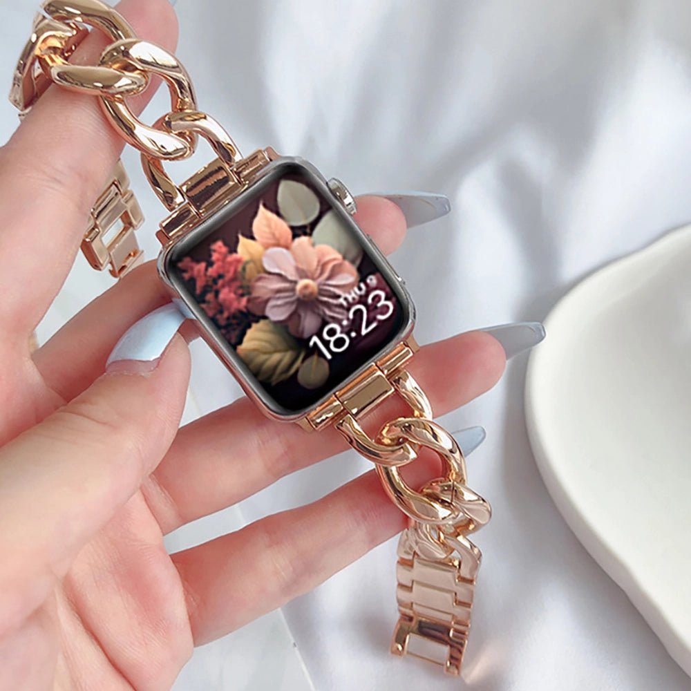 Moderne rustfrit stål armbånd til Apple Watch til kvinder