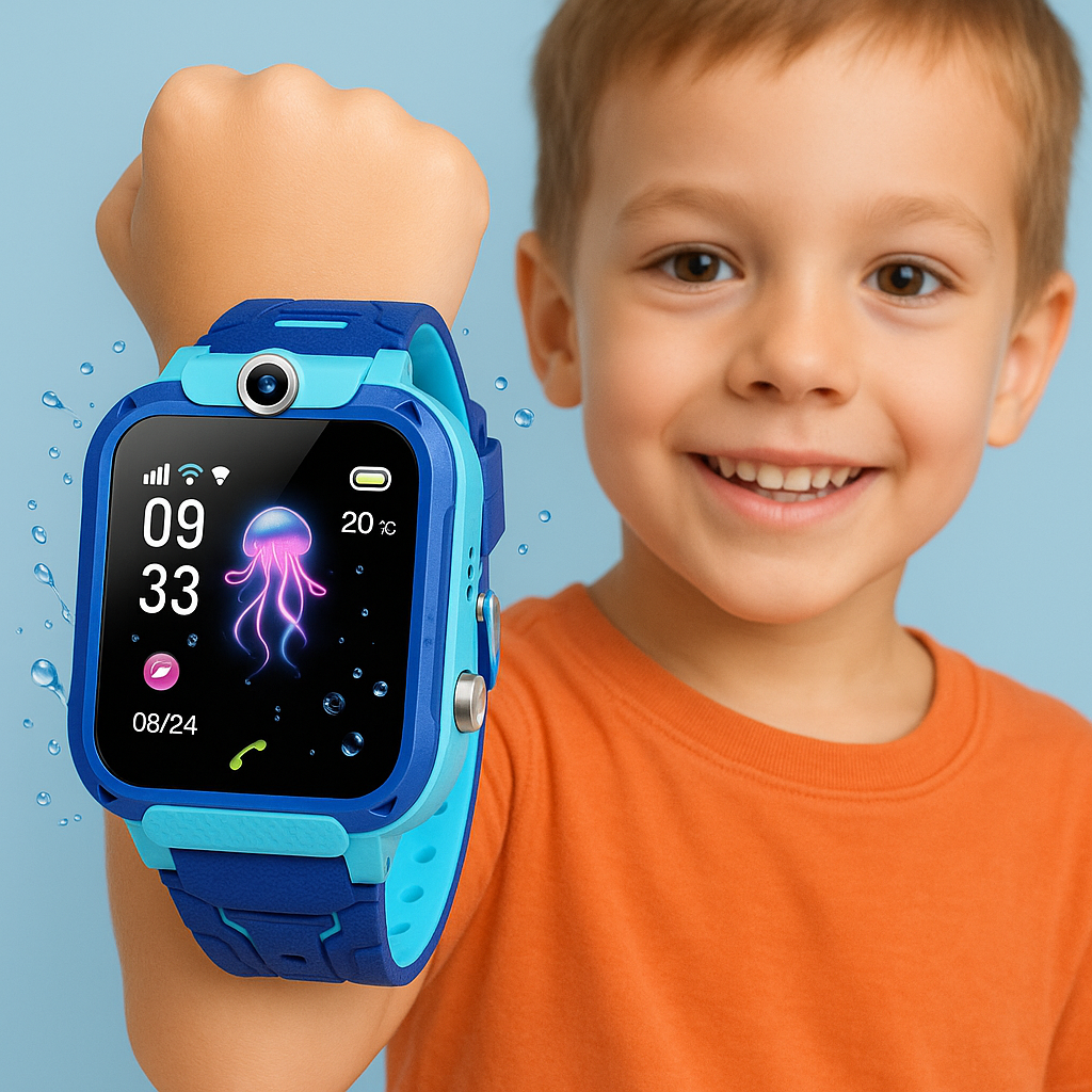 Barn GPS Smartwatch, vattentät, Nödsituation Tracker