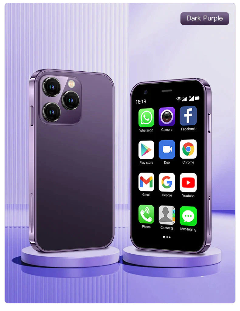 Mini-smartphone för barn med fokus på säkert lärande och lek.