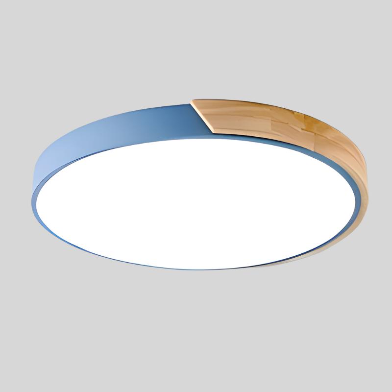 Moderne LED Loftslampe i Træ - Stilfuld og Pladsbesparende