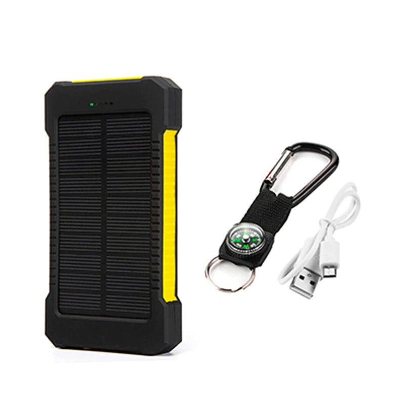 Bærbar Solenergi Powerbank med Trådløs Opladning