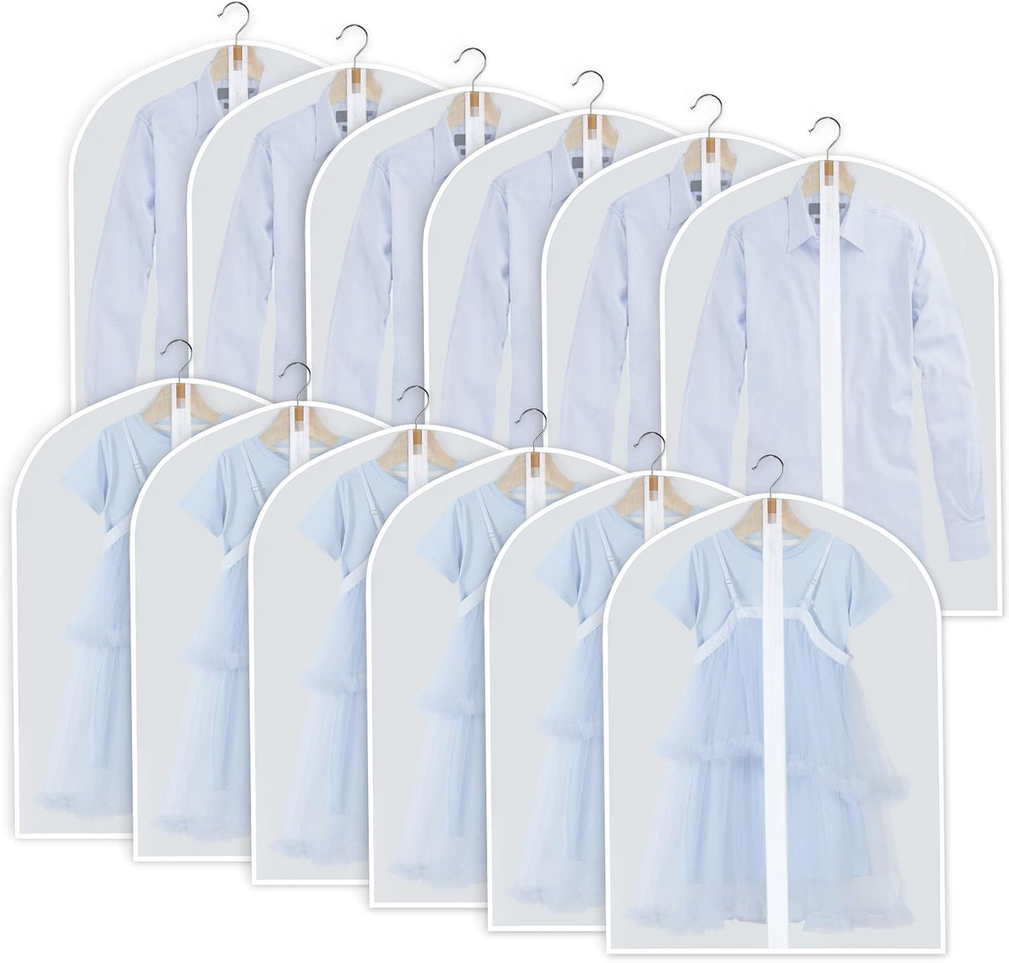 Smarta klädskyddspåsar – 12-pack i 3 storlekar (Köp 1, Få 1 GRATIS)