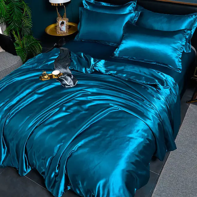 Lyxigt Satin Påslakanset - Stil och Komfort