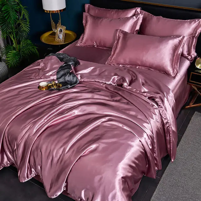 Lyxigt Satin Påslakanset - Stil och Komfort