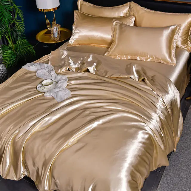 Lyxigt Satin Påslakanset - Stil och Komfort