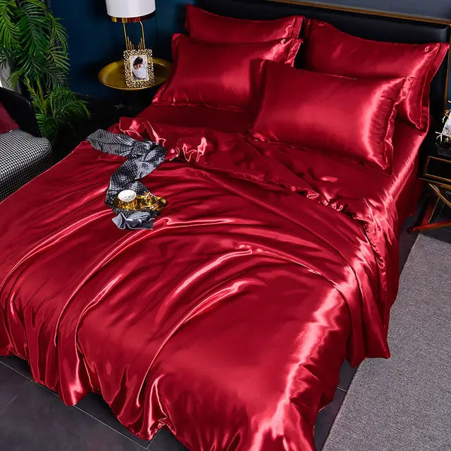 Lyxigt Satin Påslakanset - Stil och Komfort