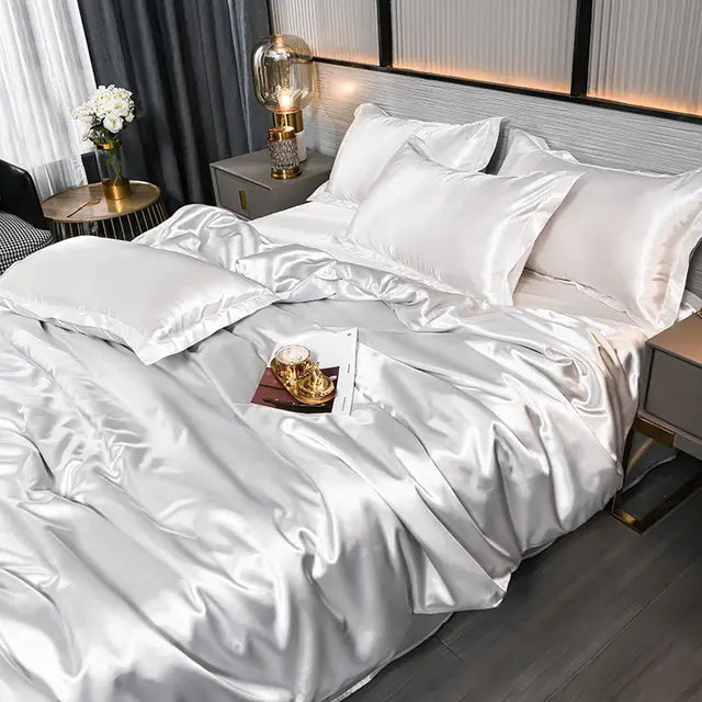 Lyxigt Satin Påslakanset - Stil och Komfort
