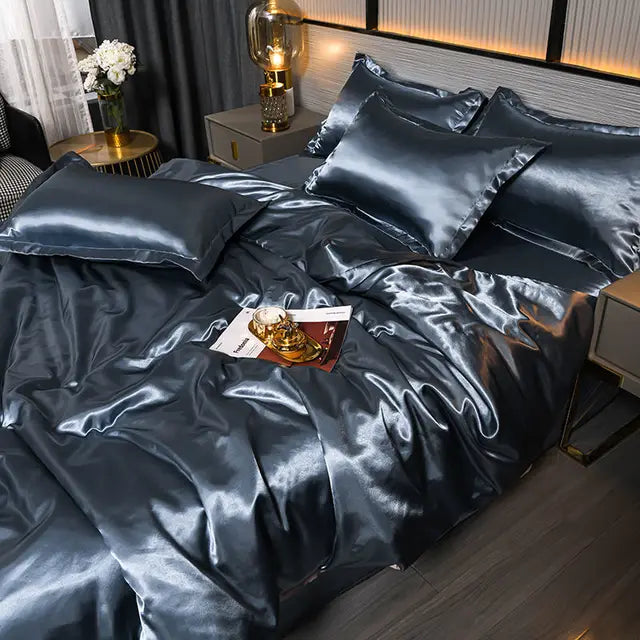 Lyxigt Satin Påslakanset - Stil och Komfort