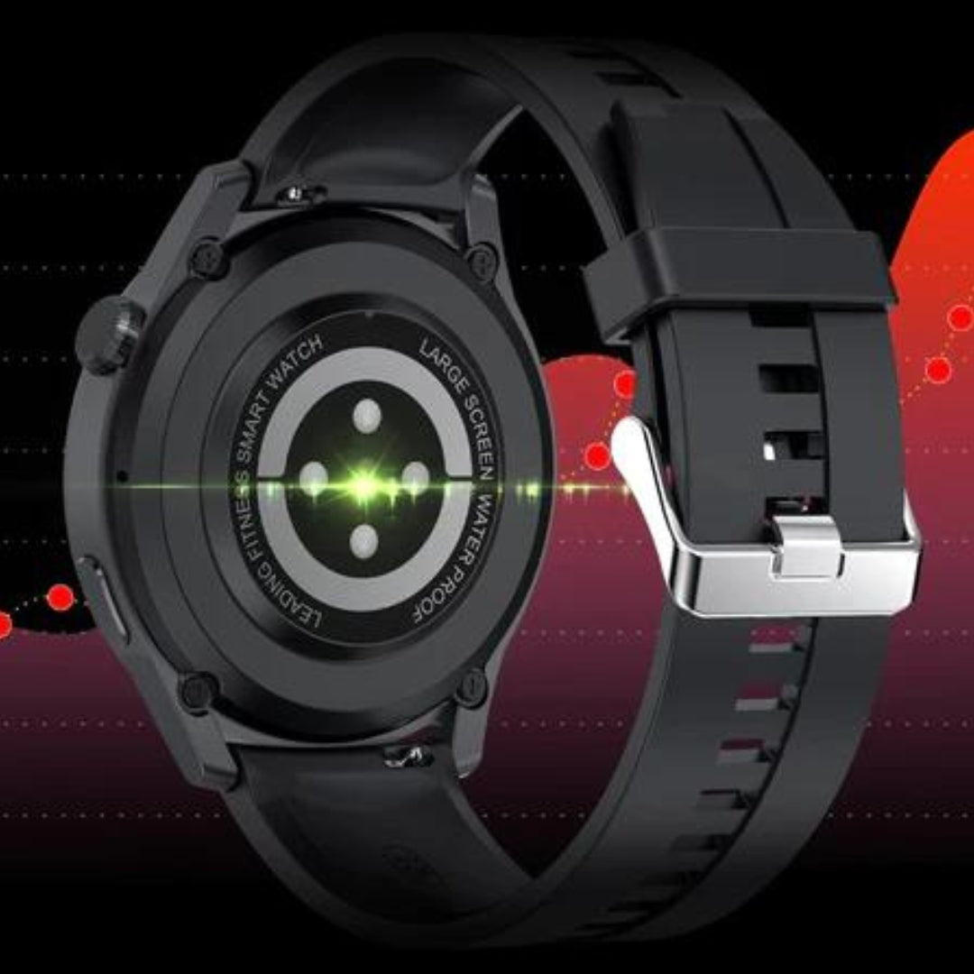 Smartklocka med stor skärm och vattentät design