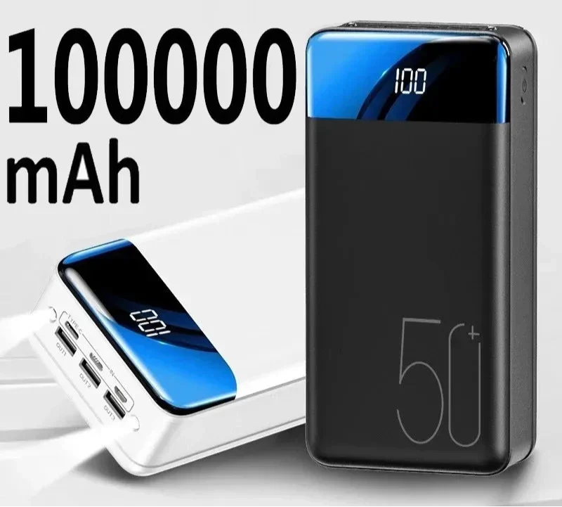 Superkraftfull Power Bank med 30 000 mAh för oändlig energi