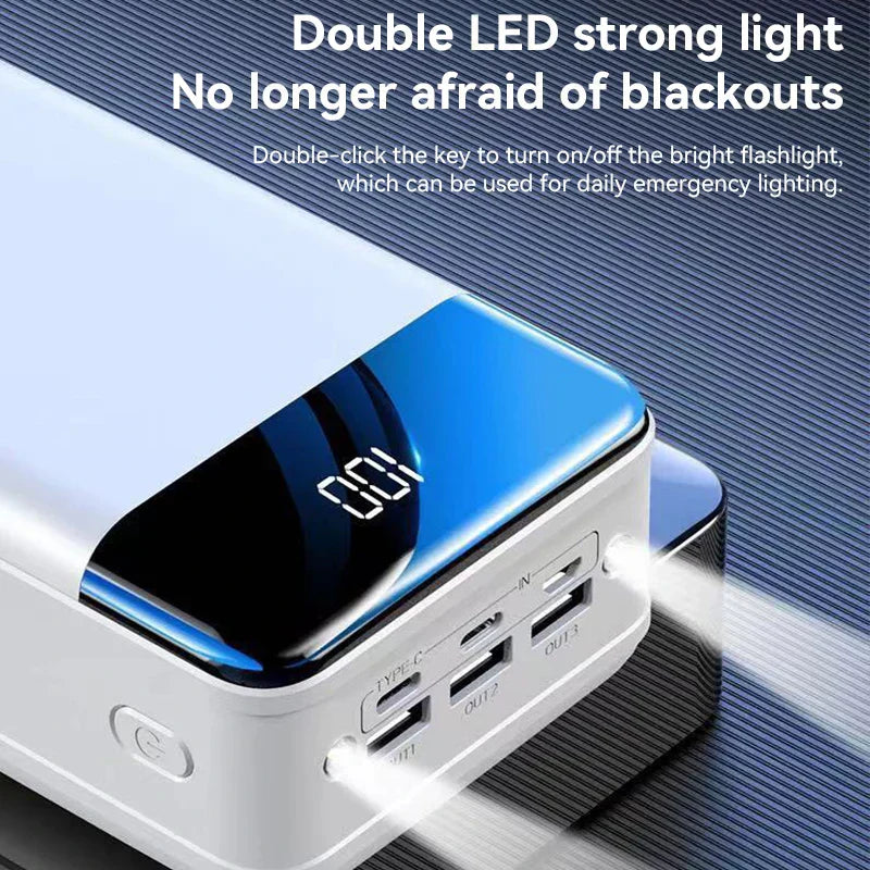 Superkraftfull Power Bank med 30 000 mAh för oändlig energi
